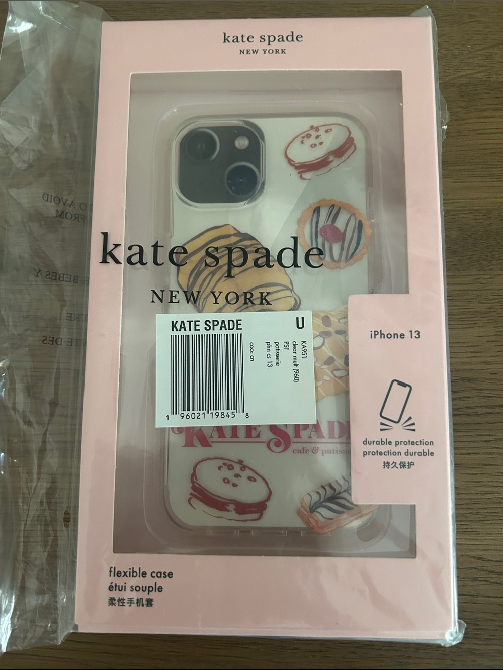 kate spade White iPhone 13 Case with Donut Motif